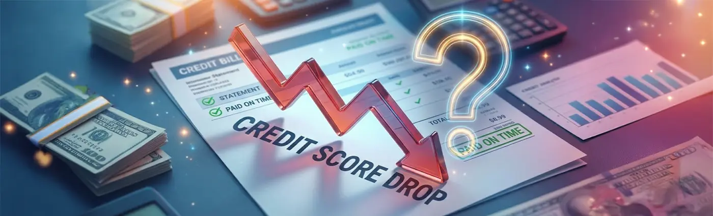 Why your credit score drops even when you pay on time