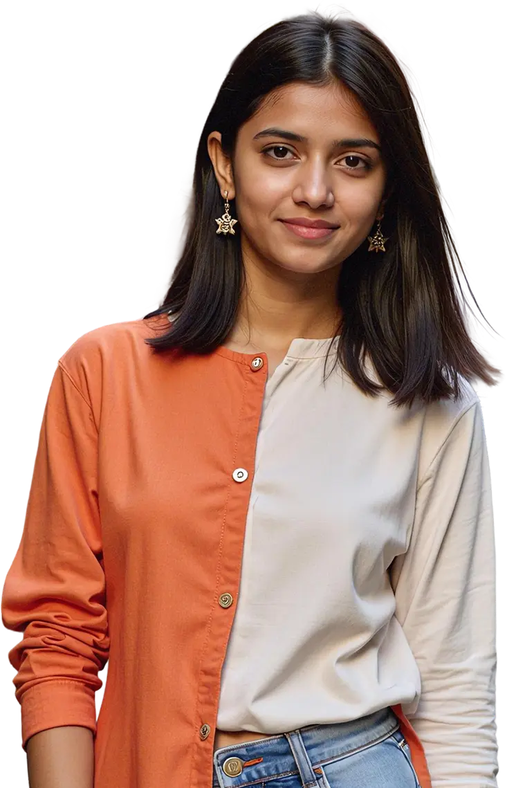Customer holding currency notes